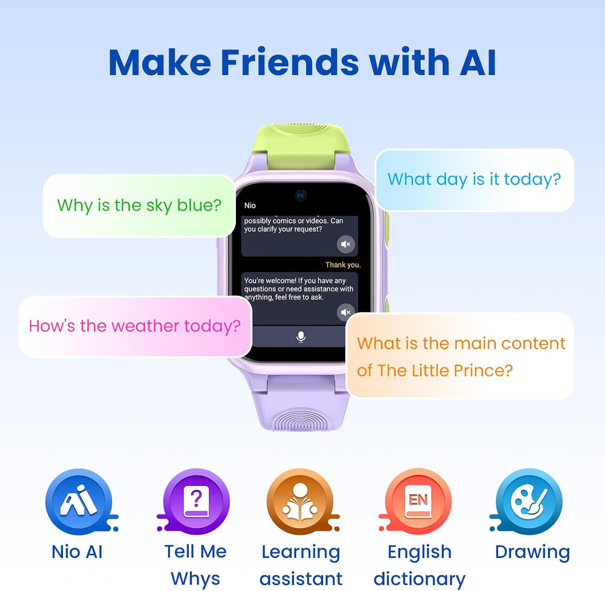 Reloj inteligente K9 Kids AI
