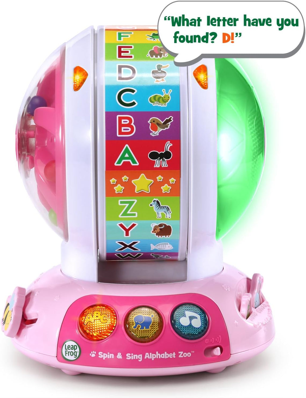 LeapFrog Spin y Sing Alphabet Zoo, Rosa