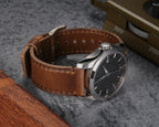 hemsut h Horween - Correas de reloj de cuero para hombre, correa de cuero de liberación rápida para reloj, envoltura de repuesto de 0.71 pulgadas, 0.78 pulgadas, 0.86 pulgadas