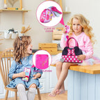 Kaodezhu - Bolso de juego para niñas pequeñas, juego de maquillaje de