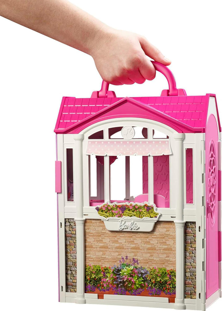 Casa de Muñecas Barbie Glam Getaway, Set de Juego Portátil con Asa...