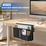 LUKETURE Soporte para laptop, almacenamiento lateral de escritorio...
