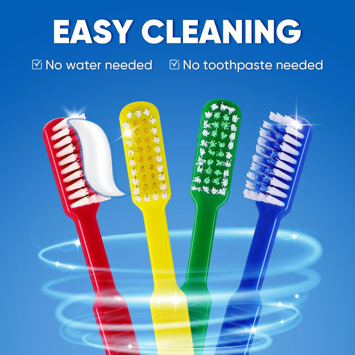 Navona 50 cepillos de dientes desechables con pasta dental incorpor...