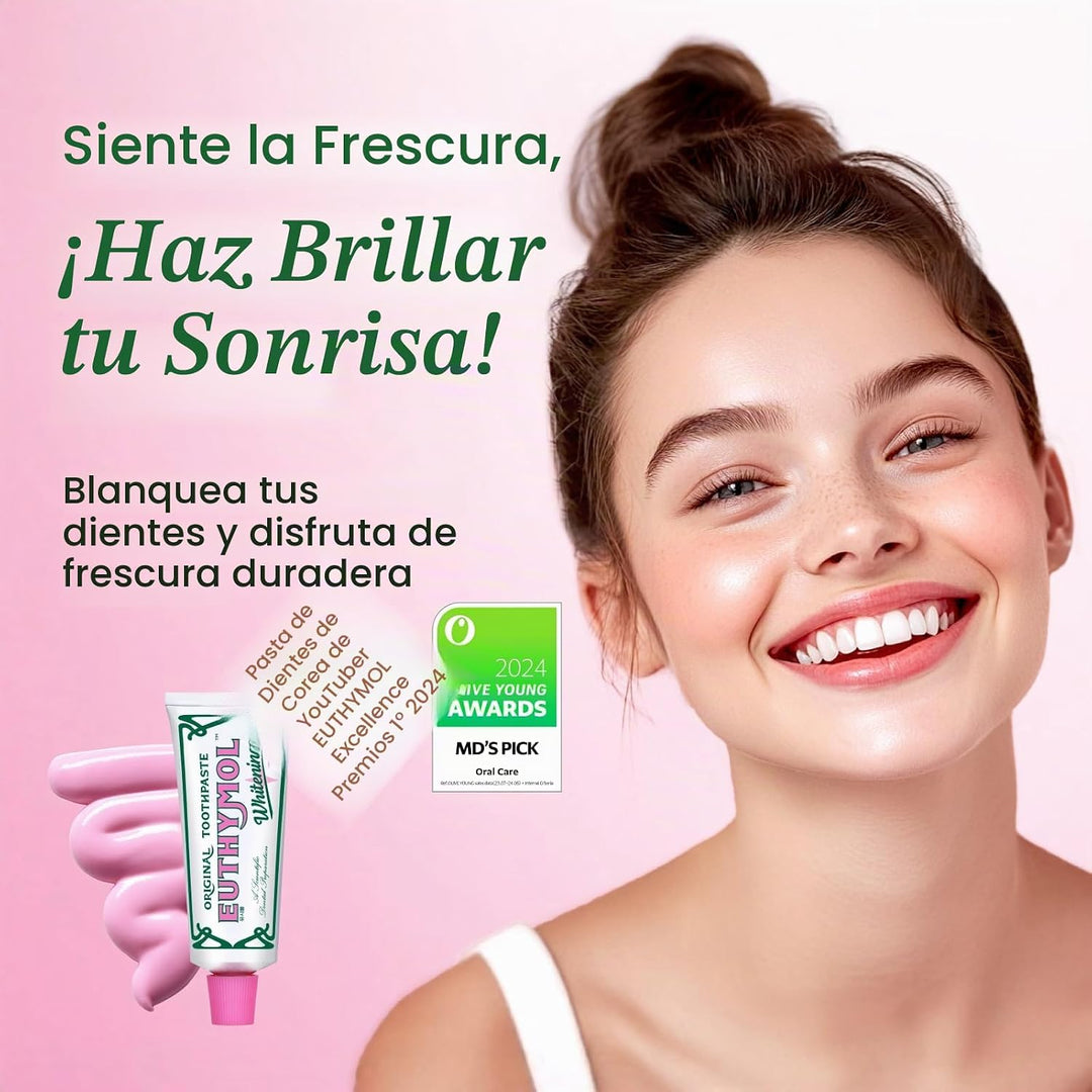 EUTHYMOL Pasta de dientes blanqueadora, eliminación de manchas en 2...
