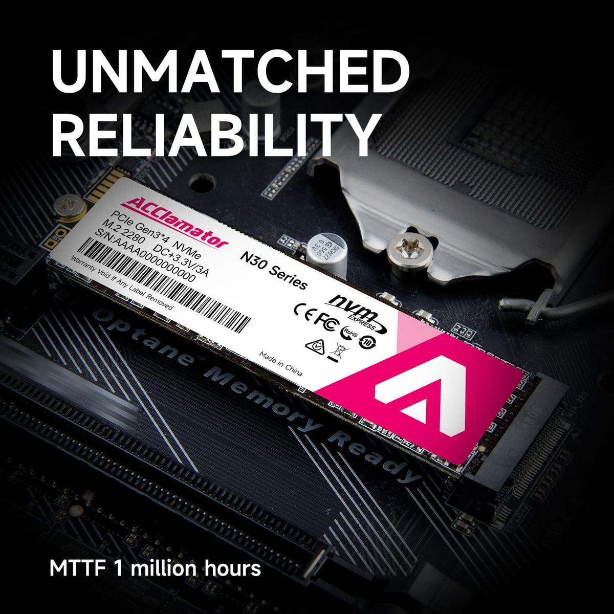 Acclamator Unidad interna de estado sólido SSD NVMe M.2 2280 PCIe G...