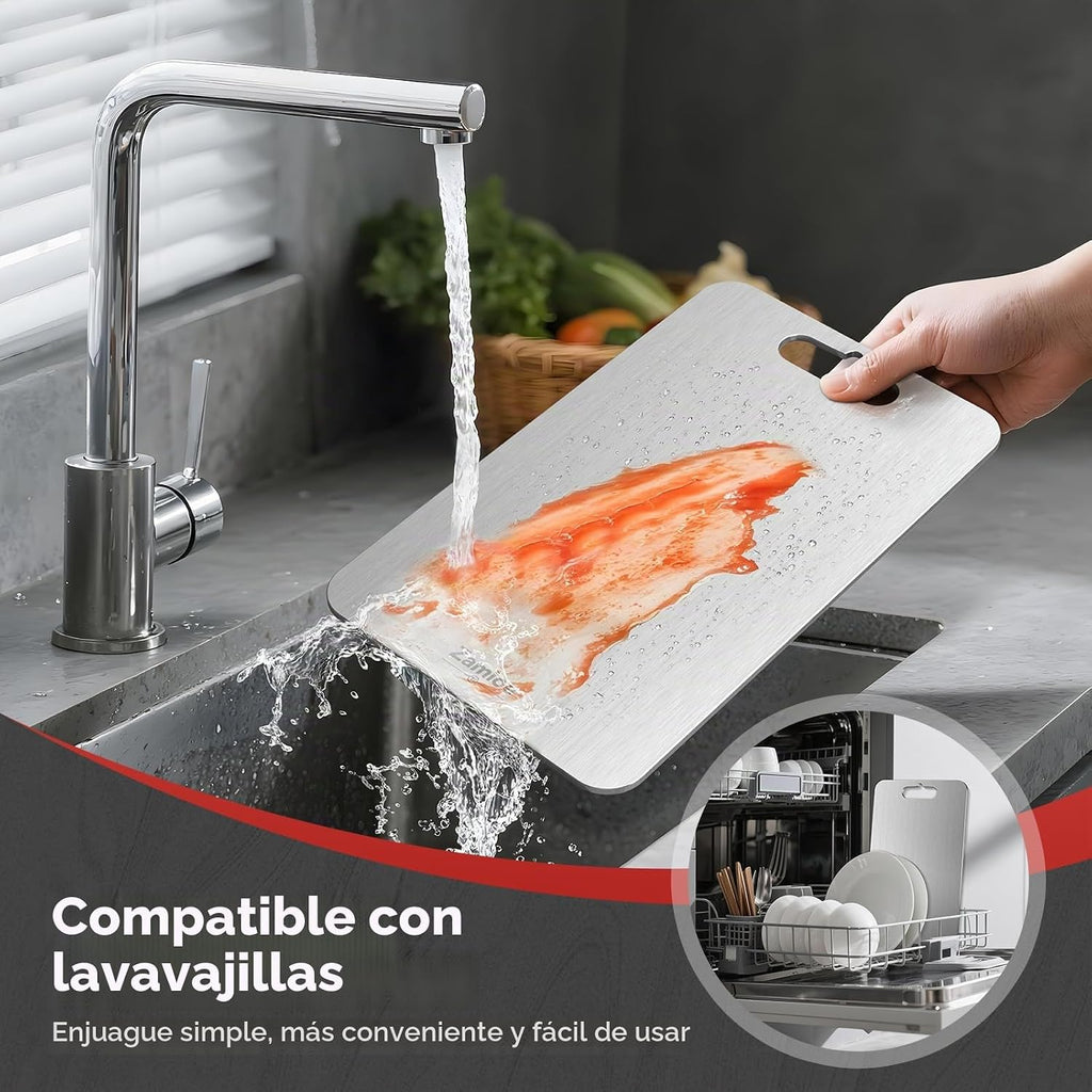 Juego de 3 tablas de cortar de titanio, aptas para lavavajillas (M+L+XL)