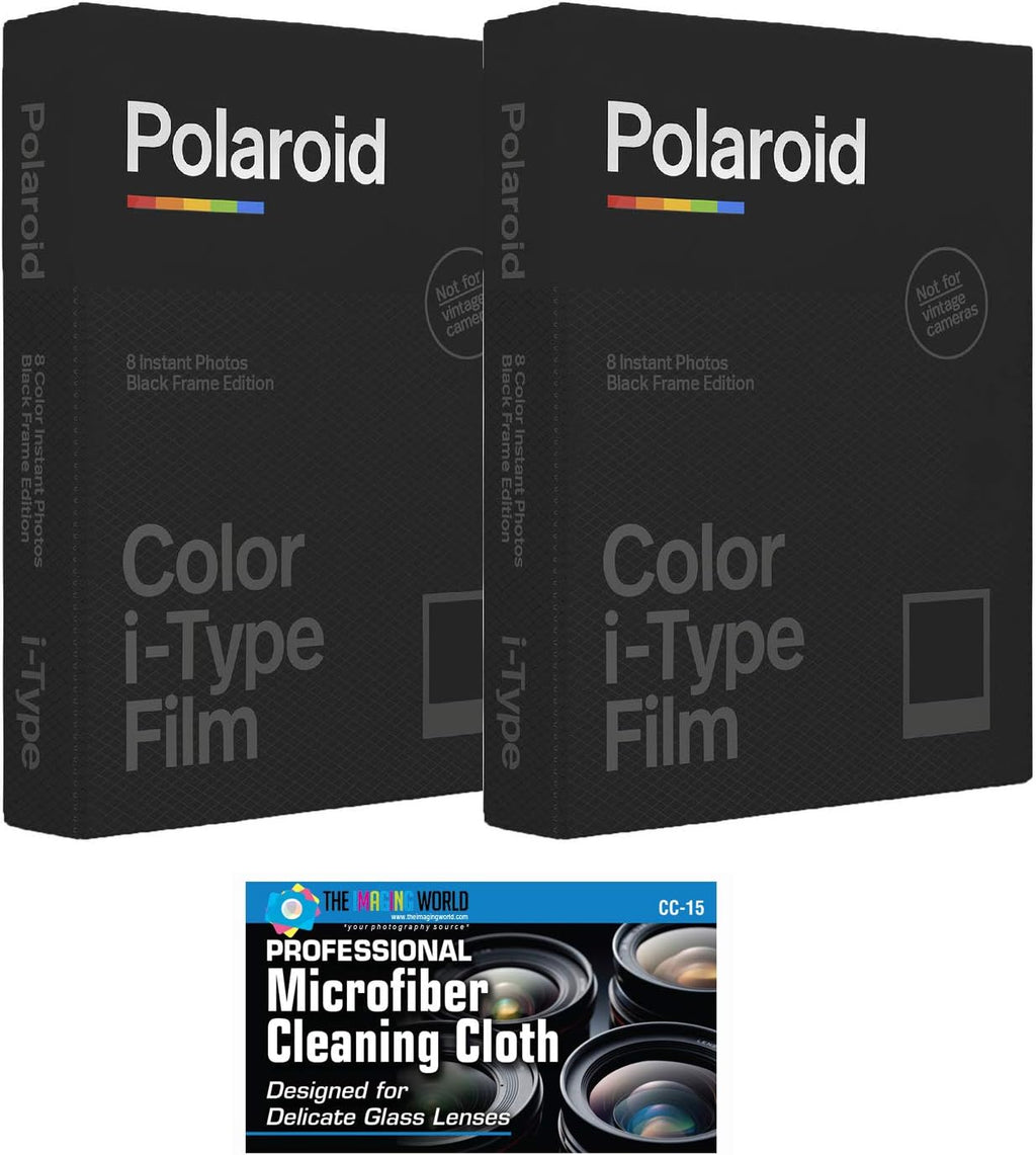 Polaroid - Película instantánea brillante color negro para cámaras