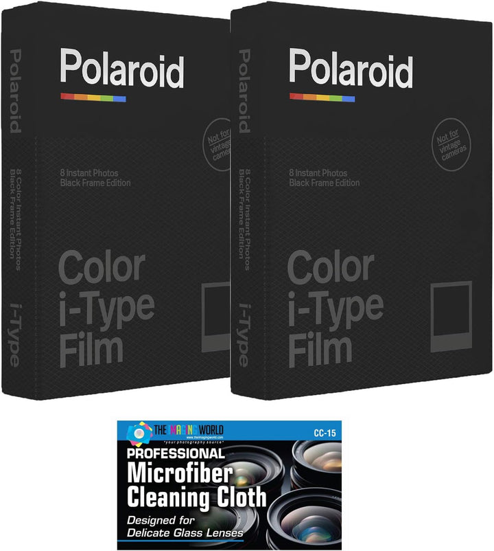 Polaroid - Película instantánea brillante color negro para cámaras...