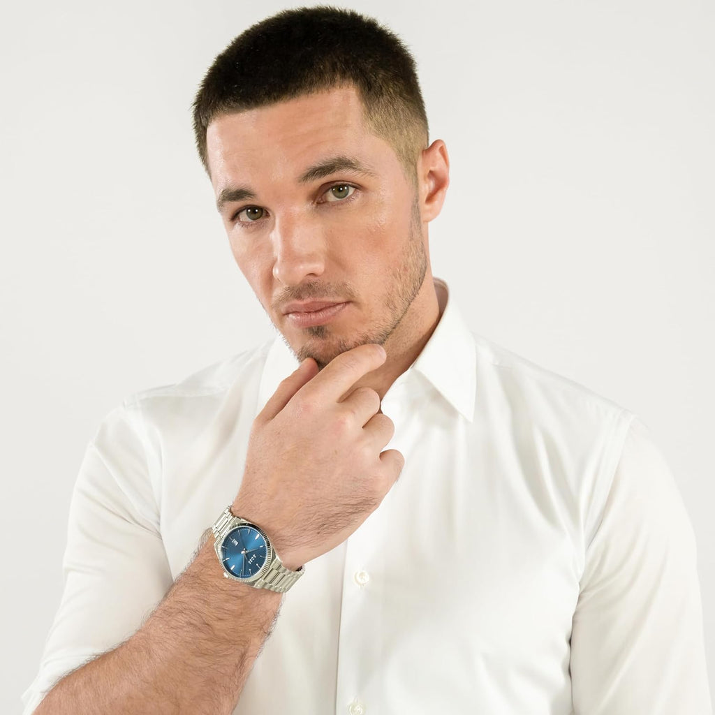 Reloj de vestir BOSS Cheswick Link para hombre, 39 mm