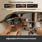 Gemilai G3028A - Máquina de café expreso, cafetera profesional de 15 bares con presión ajustable y espumador de leche automático, doble PID y caldera de 18.6 fl oz, tanque de 57 onzas, acero inoxidable para capuchino, color blanco latte