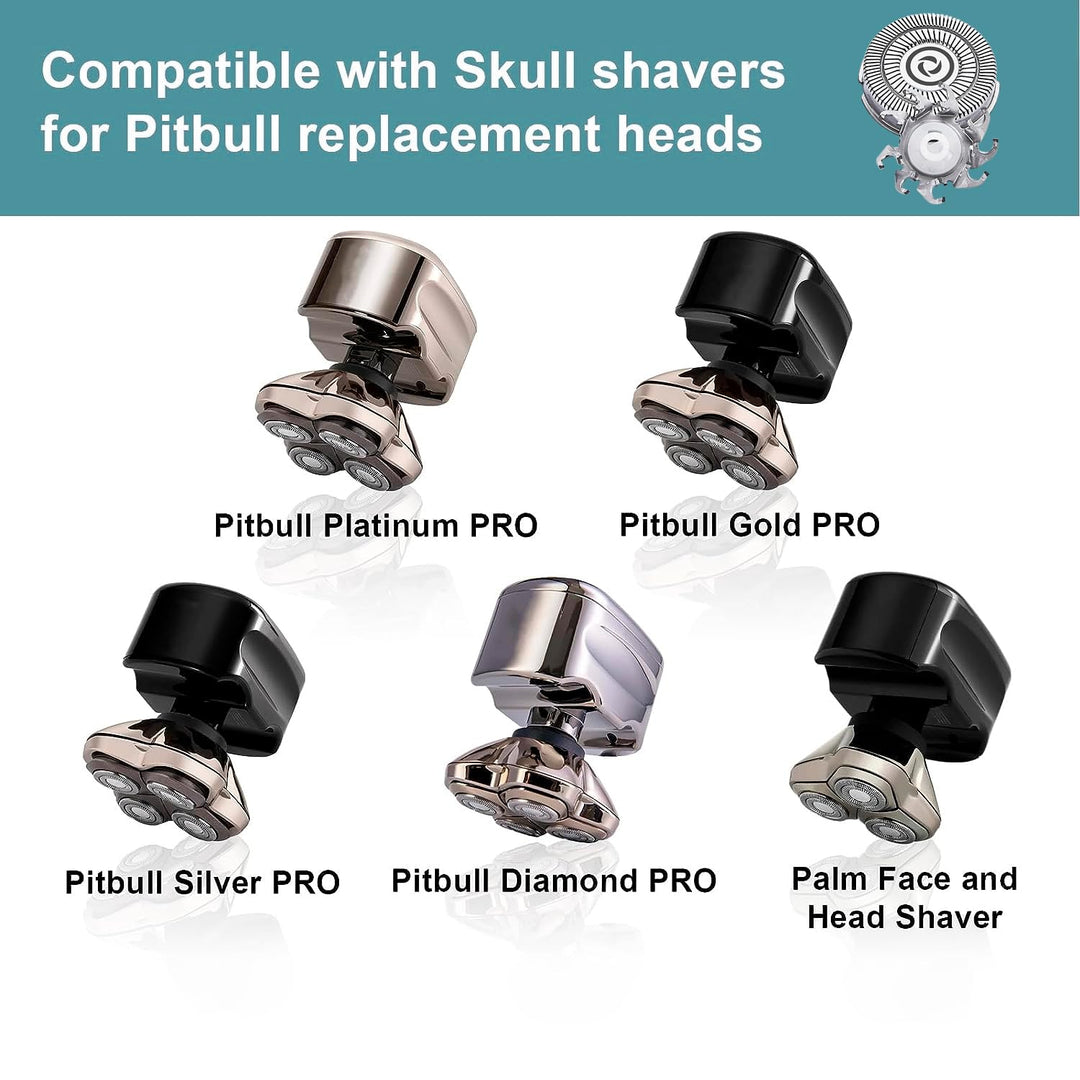 Cuchillas de repuesto para afeitadora Skull Shaver Pitbull Gold PRO...