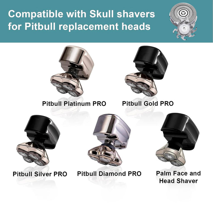 Cuchillas de repuesto para afeitadora Skull Shaver Pitbull Gold PRO...