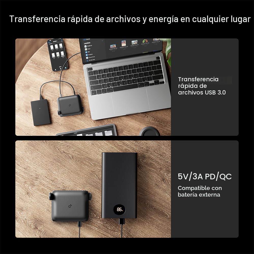 TP-Link BE3600 Wi-Fi 7 Router de viaje portátil TL-WR3602BE | Doble...