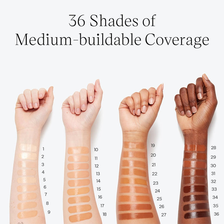 Saie Glowy Super Skin Tint - Base líquida sin peso y húmeda, con co...