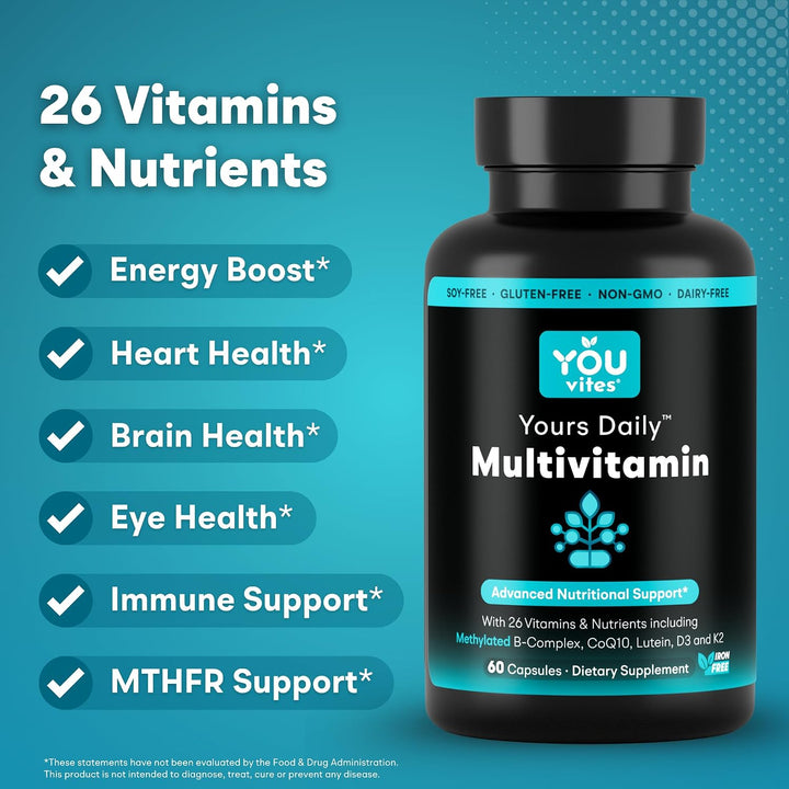 You Vites - Multivitamina metilada para hombres y mujeres, Metil mu...