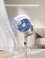 Dreo Ventiladores inteligentes para dormitorio, ventilador oscilant...