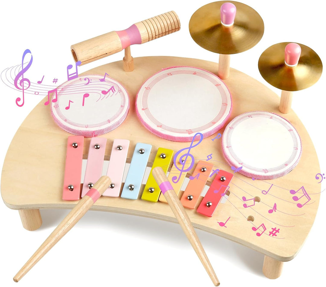 Juego de Batería para Niños Instrumentos Musicales Montessori para...