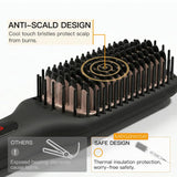 MEGAWISE Cepillo alisador de pelo iónico Pro Ceramic para salón en...