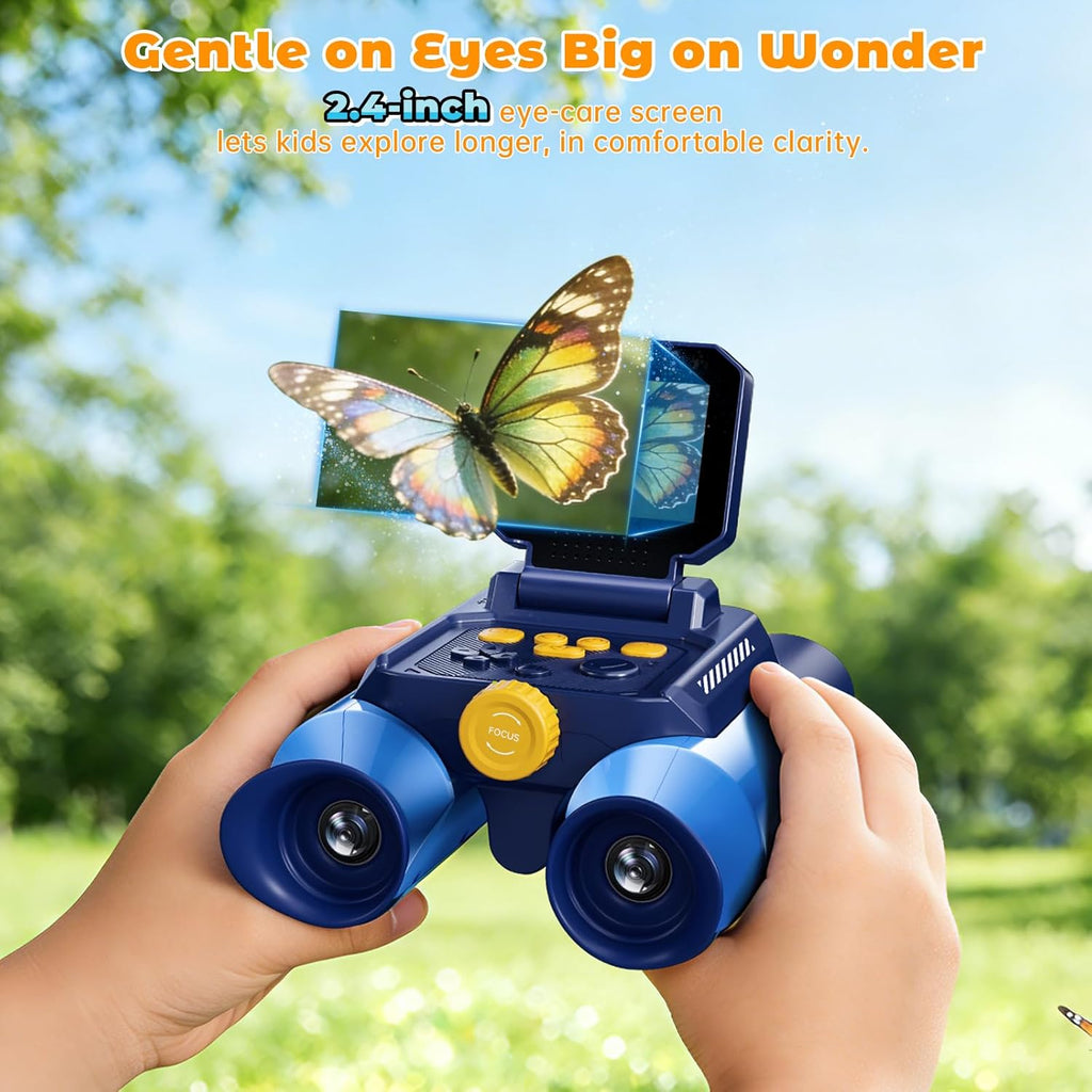 Binoculares para niños con visión nocturna - Telescopio de cámara digital