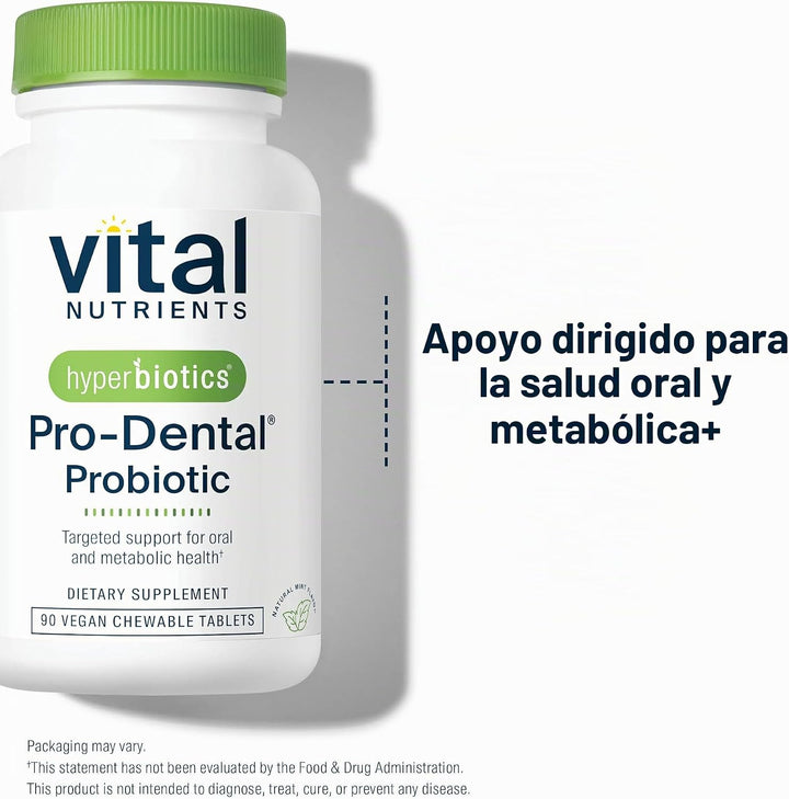 Probióticos PRO-Dental para salud oral y dental, combate el mal ali...