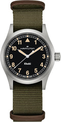 Hamilton Khaki Field Khaki Reloj de cuarzo para hombre, caja de acero