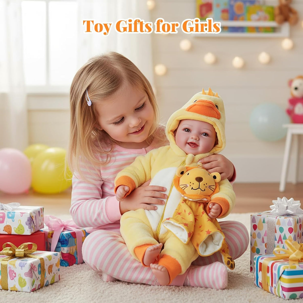 BABESIDE Conjunto de Muñeca Bebé Ligera \u2013 Muñeca Suave Realist...