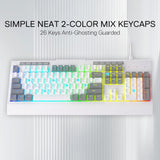 Redragon K525 teclado para juegos con luz posterior RGB, 104 teclas...