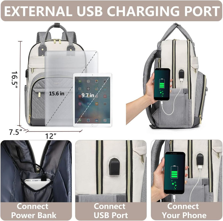 bagswan Mochila para Laptop para Mujeres Bolsa, 15,6 pulg.