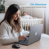 XBG Ratón Bluetooth inalámbrico B15pro, Bluetooth 5.0\/4.0 y 2.4G T...