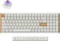 Keychron K4 HE - Teclado inalámbrico de efecto Hall al 96% con almohadilla numérica, interruptores magnéticos de disparo rápido, lanzador QMK, 2.4 GHz/Bluetooth/cableado, Mac y ventanas, marco de