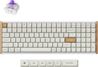 Keychron K4 HE - Teclado inalámbrico de efecto Hall al 96% con almohadilla numérica, interruptores magnéticos de disparo rápido, lanzador QMK, 2.4 GHz/Bluetooth/cableado, Mac y ventanas, marco de