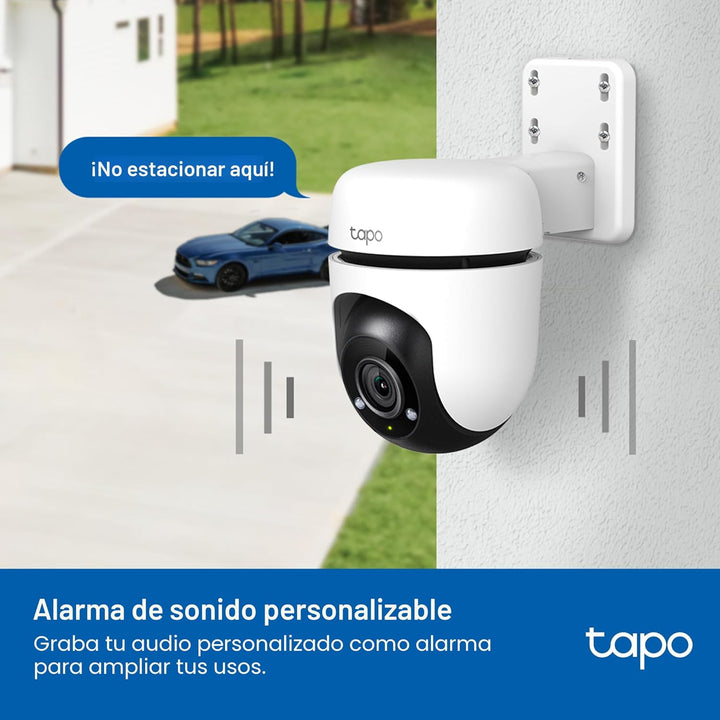 Tapo Cámara Wi-Fi de seguridad con cable 1080P para exteriores, vis...