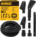 DEWALT Kit de accesorios de manguera de vacío para detalles de automóviles de 8 piezas, accesorios de aspiradora de tienda para limpieza eficiente, compatible con la mayoría de aspiradoras húmedas y
