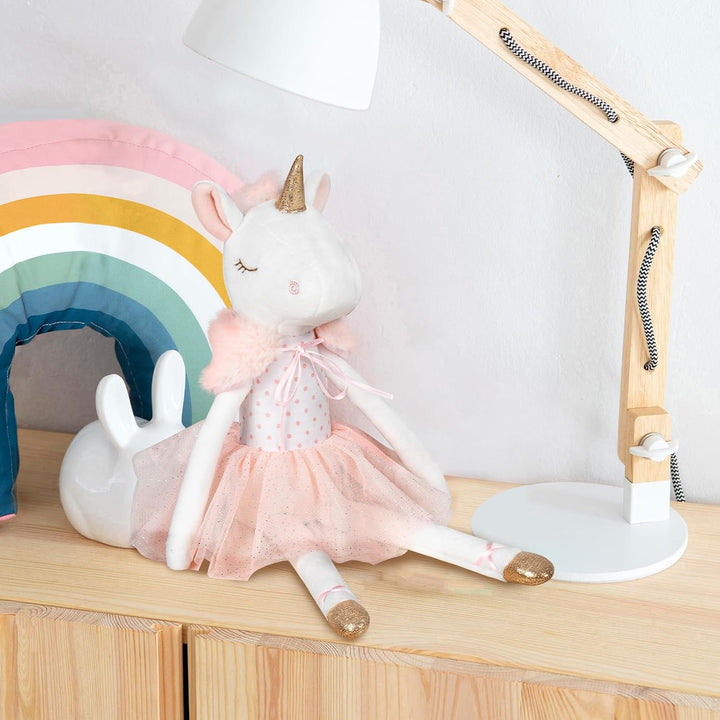 Mikee Fluffie Peluche de unicornio de 14", juguetes de unicorni...