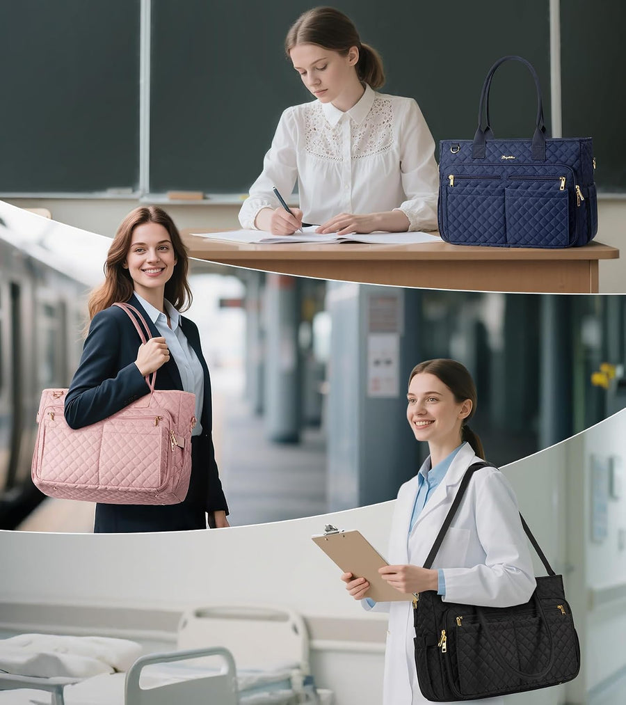 Bagstellar Bolsa de mano para profesora para mujer, bolsa de trabaj...