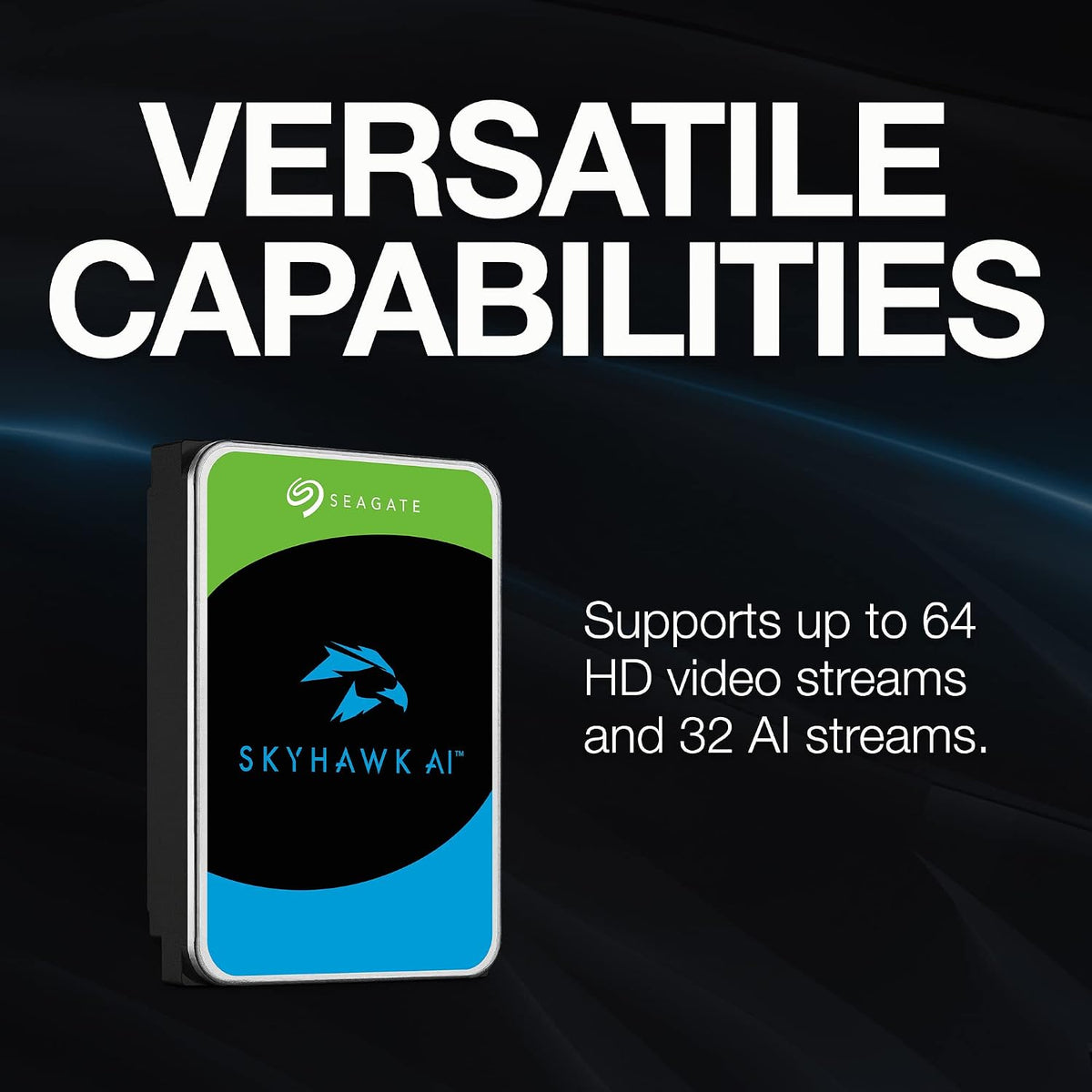 Disco duro interno Seagate Skyhawk AI de 20TB para video \u2013 3.5...