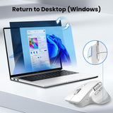 CITLLA Ratón Bluetooth inalámbrico, ergonómico recargable silencios...