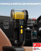 Fanttik Fold V10 APEX Pivot Cordless Car Vacuum, 17000Pa Handheld Vacuum Suction Power, Smart LED Display, Portable para Car Home Pet (Deluxe con Flexible Hose&Pet Brush)