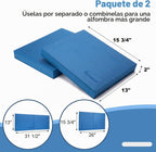 StrongTek Almohadilla de equilibrio profesional de espuma para ejercicios, 15.8 x 13 x 2 pulgadas, rodillera de espuma TPE de alta densidad, antideslizante y resistente al agua, para entrenamiento de