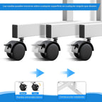 Maxtek Tablero blanco rodante sobre ruedas de 48 x 32 pulgadas