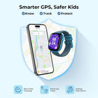 EIOTCLUB 4G Kids Smart Watch MX3 con rastreador GPS y videollamadas (azul)