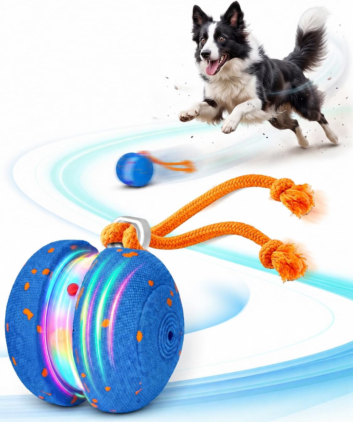 Juguetes interactivos para perros, bola automática de movimiento