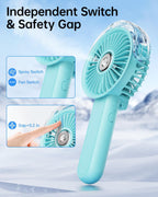 SWEETFULL Ventilador de nebulización portátil, ventilador personal...