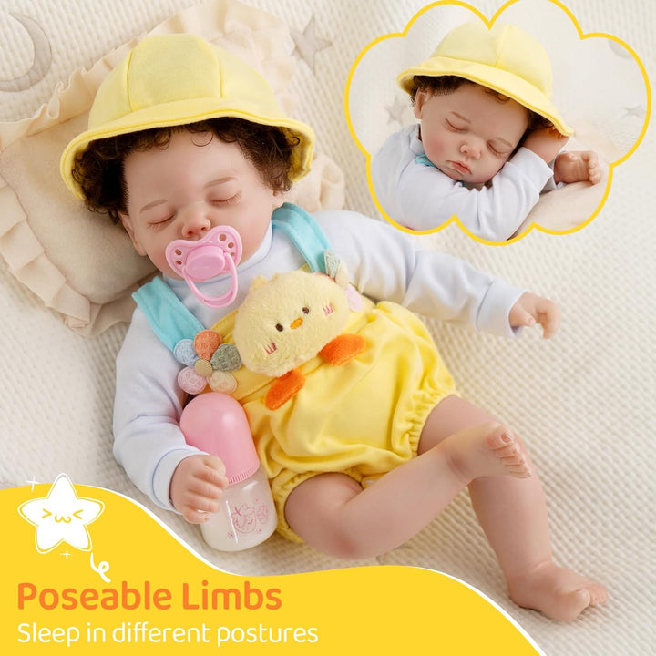 Jirachi Muñecas Reborn de bebé realistas, muñeca de bebé niña de 18...