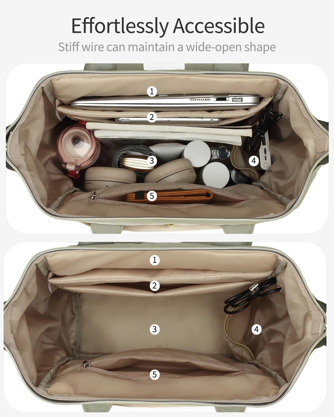 VANKANY Bolsa de libros para mujer, mochila para laptop, bolsas de...