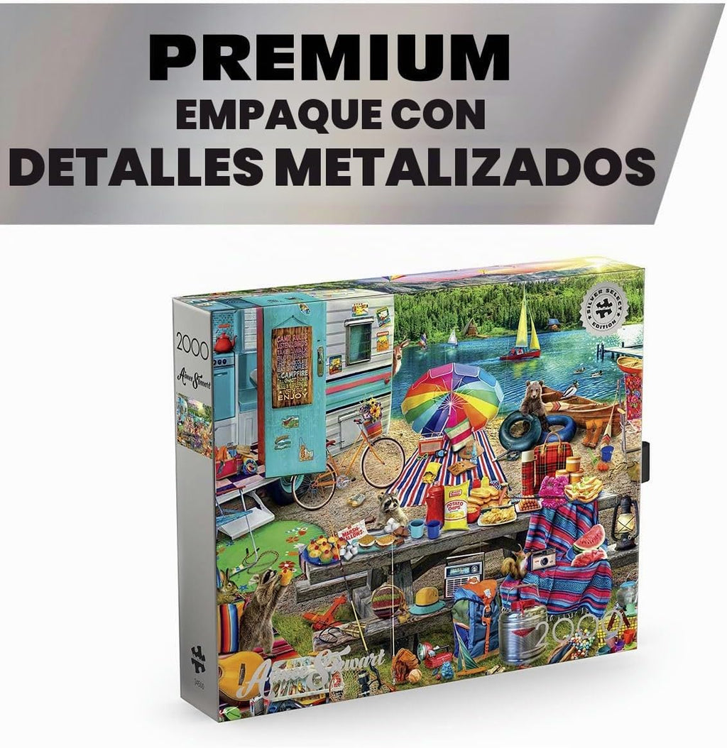 Buffalo Games - Aimee Stewart Family Campsite - Rompecabezas de 2000 piezas