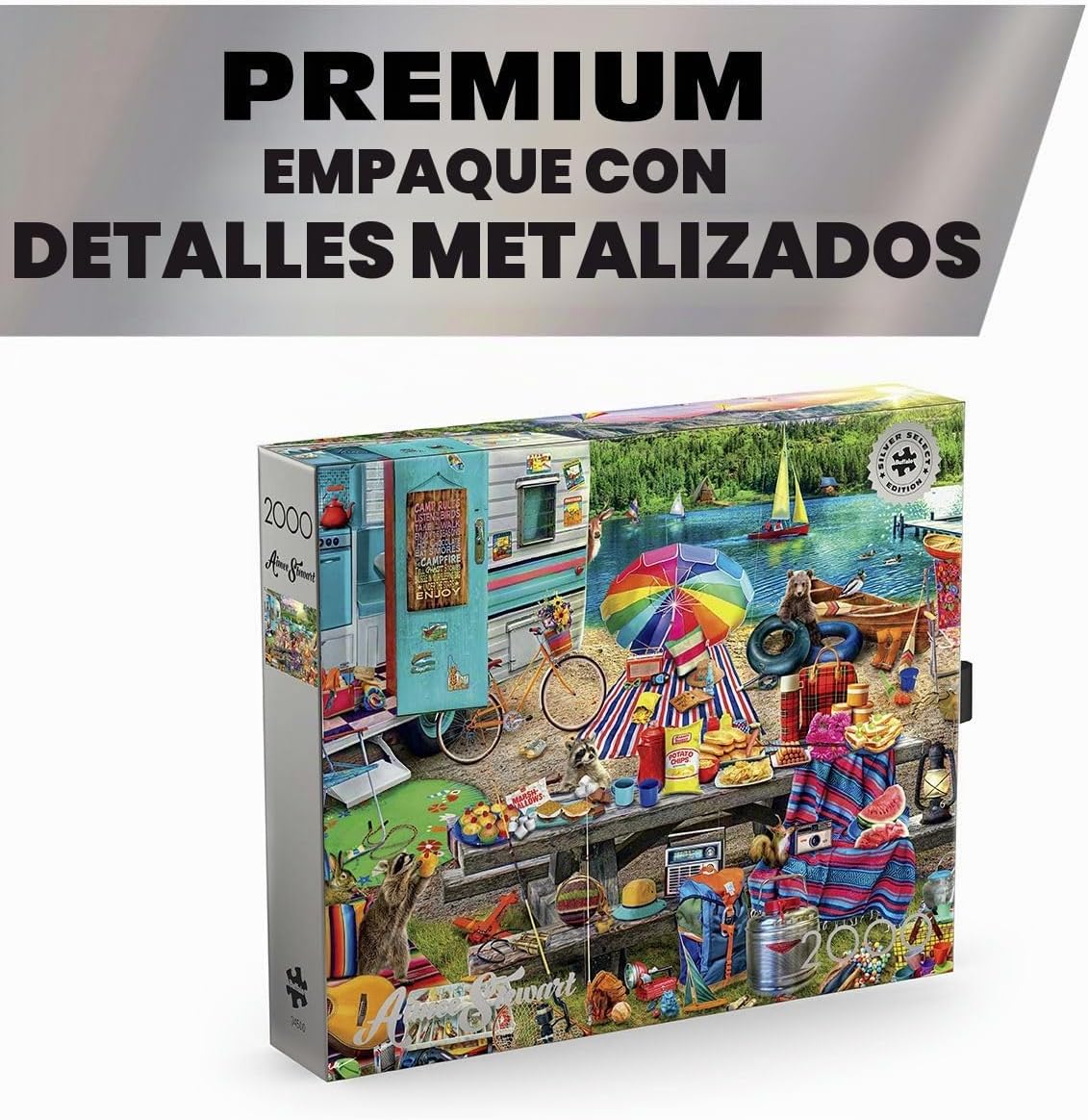 Buffalo Games - Aimee Stewart Family Campsite - Rompecabezas de 2000 piezas