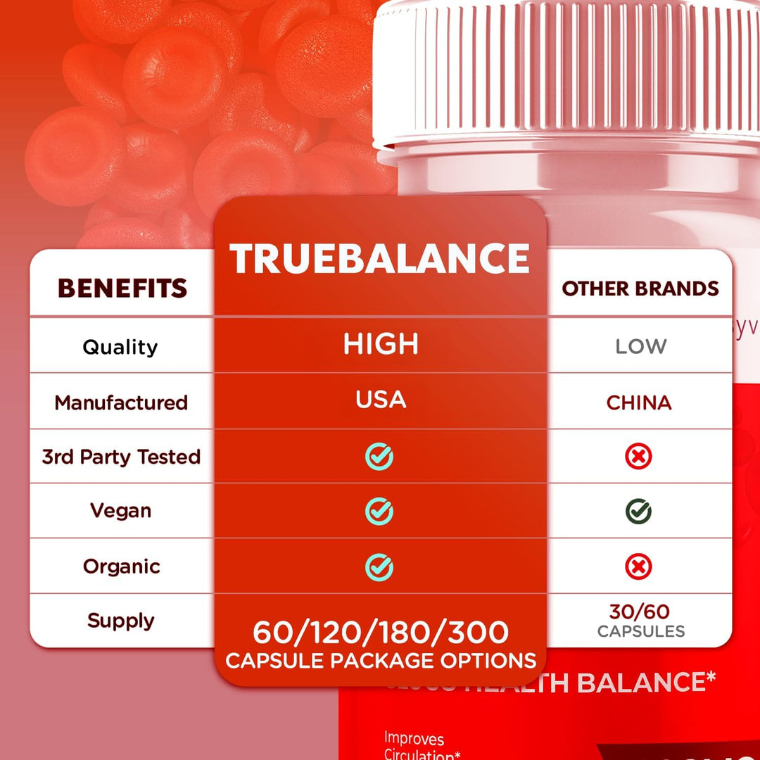 Cápsulas True Balance, píldoras oficiales de apoyo de glucógeno Tru...