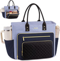 LOVEVOOK - Bolsa de mano para profesora para mujer, bolsa para laptop con soporte grande para tazas, bolsas de enfermera, maletín profesional para computadora, bolso grande de negocios, regalo para madre, 15.6 pulgadas