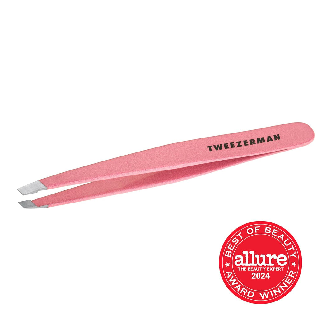 Tweezerman Exclusivas pinzas inclinadas Dusty Rose - Pinzas para de...